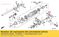 Ici, vous pouvez commander le rondelle, serrure, 8mm auprès de Honda , avec le numéro de pièce 90406422000: