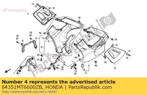 Honda 64351MT6600ZB capuz s * nh1 / tipo2 * - Lado inferior