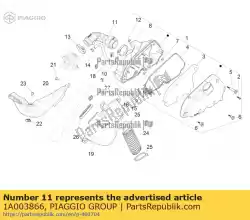 Aquí puede pedir manga del filtro de aire de Piaggio Group , con el número de pieza 1A003866: