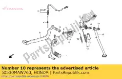 Aqui você pode pedir o comp. Barra, suporte lateral em Honda , com o número da peça 50530MAW760: