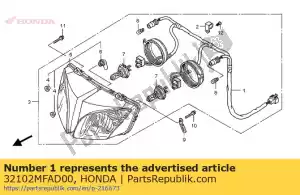 Honda 32102MFAD00 gniazdo komp. - Dół