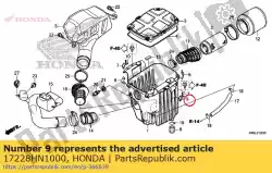 Qui puoi ordinare gancio, r. Molla del coperchio da Honda , con numero parte 17228HN1000: