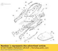 67307700BT, Piaggio Group, os?ona spojlera lewa     , Nowy