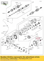 Qui puoi ordinare bullone kvf400-a1 da Kawasaki , con numero parte 921511052: