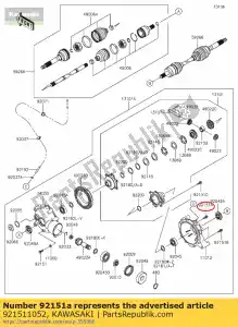 kawasaki 921511052 bullone kvf400-a1 - Il fondo