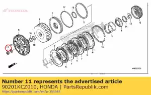 honda 90201KCZ010 écrou, spécial, 16mm - La partie au fond