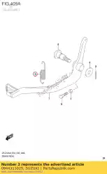 Here you can order the spring from Suzuki, with part number 0944313029: