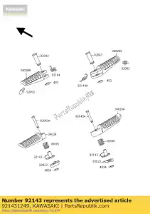 Kawasaki 921431249 collare, passo - Il fondo