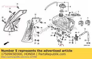 honda 17509KSE000 colarinho, conjunto tanque - Lado inferior