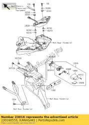 Aqui você pode pedir o lamp-assy, ?? Licença kle650dbf em Kawasaki , com o número da peça 230160555: