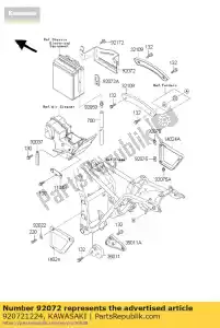 Kawasaki 920721224 opaska, bateria - Dół