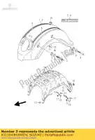 6311043H20GDV, Suzuki, parafango posteriore suzuki c800 vl800 800 , Nuovo