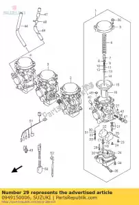 suzuki 0949150006 jato, starter 50 - Lado inferior