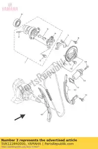 yamaha 5VK122840000 pin, decompression lever - Bottom side