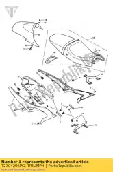 Ici, vous pouvez commander le mldg, côté, arrière, lh, pntd, blk auprès de Triumph , avec le numéro de pièce T2304206PG: