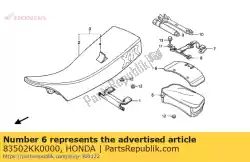Here you can order the no description available at the moment from Honda, with part number 83502KK0000: