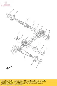 yamaha 93306272Y100 consequência - Lado inferior