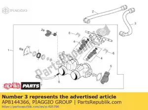 Piaggio Group AP8144366 tubo de combustível de entrega - Lado inferior