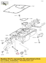 Here you can order the clamp,speed from Kawasaki, with part number 921710836: