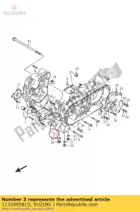 suzuki 1132005815 conjunto de cárter, l - Lado inferior