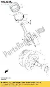 suzuki 1222948G100C0 rolamento, virabrequim - Lado inferior