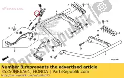 Here you can order the switch assy., rr. Stop from Honda, with part number 35350HR6A61: