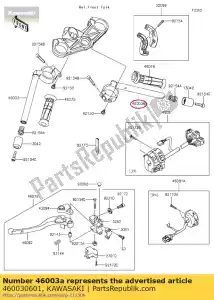 Kawasaki 460030601 lidar, rh - Lado inferior