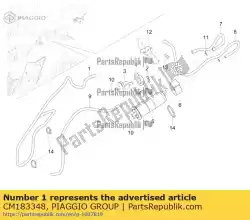 Ici, vous pouvez commander le tube sae l=960 auprès de Piaggio Group , avec le numéro de pièce CM183348:
