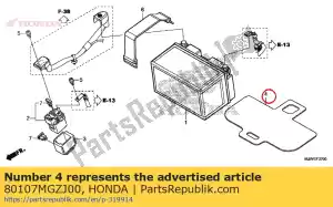 Honda 80107MGZJ00 gomma, impostazione della batteria - Il fondo