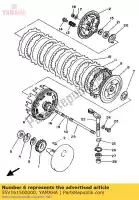 55V161500000, Yamaha, ingranaggio condotto primario comp. yamaha xt 350, Nuovo