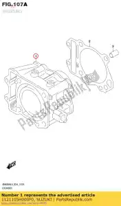 suzuki 1121105H000F0 cylinder - Bottom side