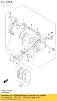 5910026870, Suzuki, juego de almohadillas suzuki  gz ls 125 250 650 1986 1988 1989 1990 1991 1994 2002 2003 2004 2005 2006 2007 2017 2018, Nuevo