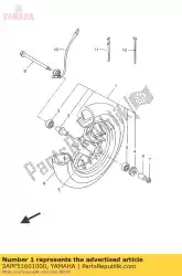 Aquí puede pedir rueda de fundición delantera de Yamaha , con el número de pieza 2APF51601000: