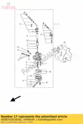 Aquí puede pedir cuerpo, cámara de flotación de Yamaha , con el número de pieza 4SBE43810000: