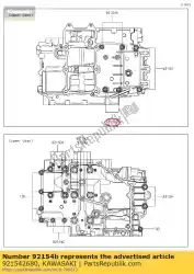 Tutaj możesz zamówić 01 ? Ruba z ko? Nierzem 6x52 od Kawasaki , z numerem części 921542680: