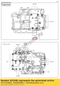 kawasaki 921542680 01 ?ruba z ko?nierzem 6x52 - Dół