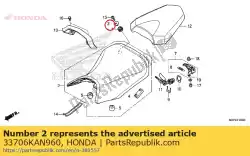 Here you can order the collar, taillight mounting from Honda, with part number 33706KAN960: