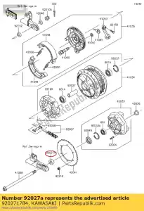 Kawasaki 920271784 ko?nierz, rr piasta - Dół