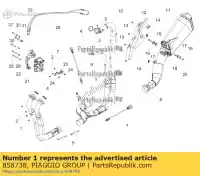 858738, Piaggio Group, davanti. tubo di scarico aprilia  rsv rsv4 rsv4 tuono tuono tuono v tuono v4 1100 rr (apac) zd4kg000 zd4kga00 zd4kgb zd4kgb00 zd4kgu zd4kgu00 zd4kgua0 zd4kgua1 zd4tyg00, zd4tycc0 zd4tyh00, zd4tycc1 zd4tyu00 zd4tyua0 1000 1100 2009 2010 2011 2012 2013 2014 2015 2016 2017 2018 2019, Nuovo