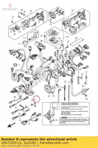 suzuki 3667205H10 suporte, conduza com - Lado inferior