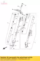 5D7F31413000, Yamaha, horquilla delantera de resorte yamaha mt yzf r 125 2015 2016, Nuevo