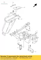 6311216GA0291, Suzuki, parafango, posteriore rr suzuki sv  s2 s u2 sv1000ns 1000 , Nuovo