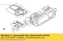 Ici, vous pouvez commander le kit de feuille de joint b (composants) auprès de Honda , avec le numéro de pièce 06115KRP980: