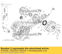 Aqui você pode pedir o limitador de torque em Piaggio Group , com o número da peça 878384: