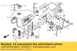 Tutaj możesz zamówić rura d, paliwo od Honda , z numerem części 16954MAH000: