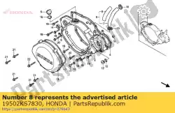 Here you can order the hose,water guard from Honda, with part number 19502KS7830: