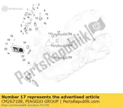 elektronisches steuergerät van Piaggio Group, met onderdeel nummer CM267108, bestel je hier online: