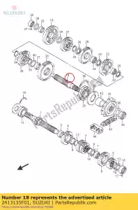 suzuki 2413135F01 shaft,drive - Bottom side