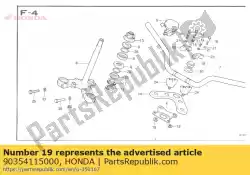 Qui puoi ordinare dado, esagonale, 10mm da Honda , con numero parte 90354115000: