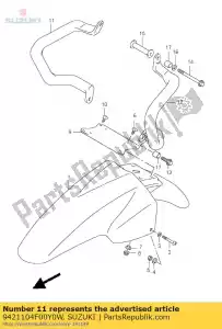 suzuki 9421104F00Y0W bar, na zewn?trz, r - Dół